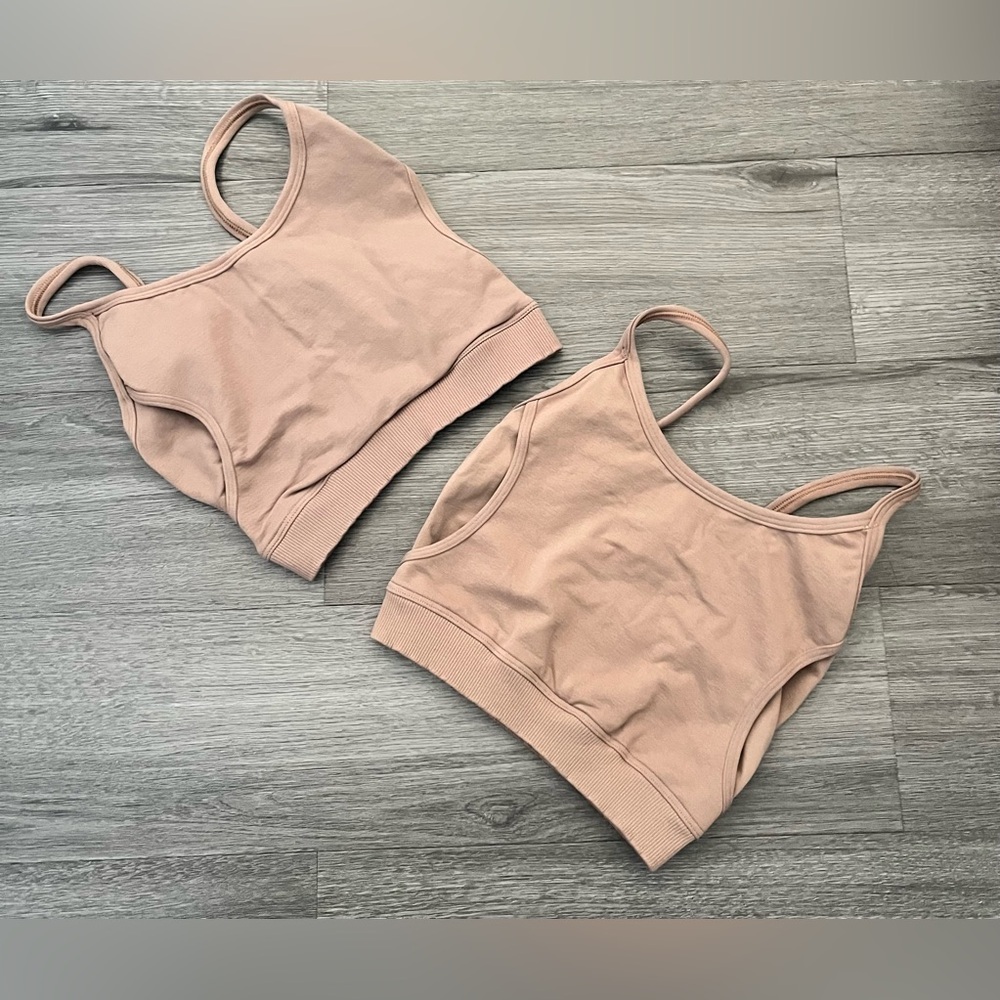 2x Lovesteady Women's Sports Bra Size XS/S Brown